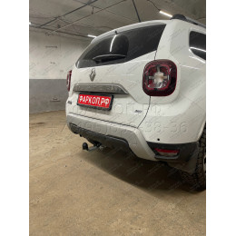 D041A GALIA Полностью оцинкованный фаркоп на Renault Duster 2WD, 4WD 2010-2015, 2015-2021, Renault Duster 2 2021-2022, Nissan Terrano 2014-2022. Тип шара: A. Невидимый вырез бампера. Нагрузк