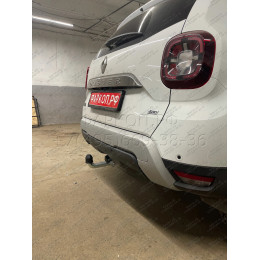 D041A GALIA Полностью оцинкованный фаркоп на Renault Duster 2WD, 4WD 2010-2015, 2015-2021, Renault Duster 2 2021-2022, Nissan Terrano 2014-2022. Тип шара: A. Невидимый вырез бампера. Нагрузк