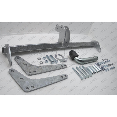 D041A GALIA Полностью оцинкованный фаркоп на Renault Duster 2WD, 4WD 2010-2015, 2015-2021, Renault Duster 2 2021-2022, Nissan Terrano 2014-2022. Тип шара: A. Невидимый вырез бампера. Нагрузки: 1600/75 кг, масса фаркопа 14,02 кг