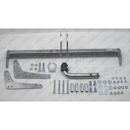 D041A GALIA Полностью оцинкованный фаркоп на Renault Duster 2WD, 4WD 2010-2015, 2015-2021, Renault Duster 2 2021-2022, Nissan Terrano 2014-2022. Тип шара: A. Невидимый вырез бампера. Нагрузк