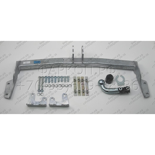 D042A GALIA Полностью оцинкованный фаркоп на Dodge Journey 2008-2020, FIAT Freemont 2011-2020 2WD/4WD, кроме авто с запаской снизу. Тип шара: A. Подрезка бампера. Нагрузки: 1600/80 кг, масса фаркопа 14,02 кг