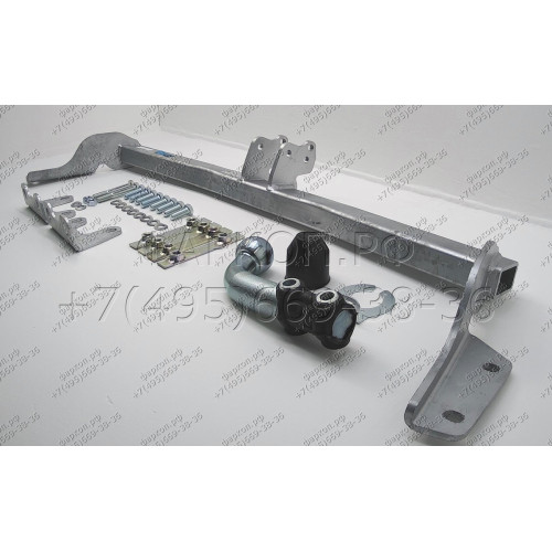 D042A GALIA Полностью оцинкованный фаркоп на Dodge Journey 2008-2020, FIAT Freemont 2011-2020 2WD/4WD, кроме авто с запаской снизу. Тип шара: A. Подрезка бампера. Нагрузки: 1600/80 кг, масса фаркопа 14,02 кг