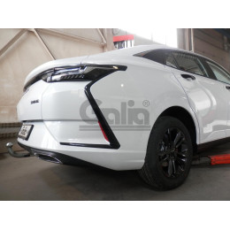 D054A GALIA Полностью оцинкованный фаркоп на Dongfeng Aeolus Shine 2019-, Dongfeng Shine Max 2023-. Подрозетник убирается за бампер. Тип шара: A. Невидимый вырез бампера.