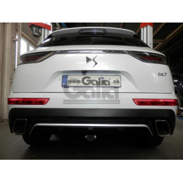 D057C GALIA Полностью оцинкованный фаркоп на DS DS7 Crossback 2018-. Подрозетник убирается за бампер. Тип шара: C (горизонтальный съемный). Невидимый вырез 