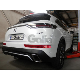 D057C GALIA Полностью оцинкованный фаркоп на DS DS7 Crossback 2018-. Подрозетник убирается за бампер. Тип шара: C (горизонтальный съемный). Невидимый вырез 