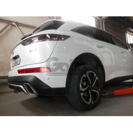 D057C GALIA Полностью оцинкованный фаркоп на DS DS7 Crossback 2018-. Подрозетник убирается за бампер. Тип шара: C (горизонтальный съемный). Невидимый вырез 