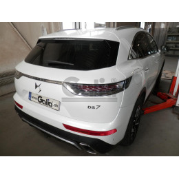 D057C GALIA Полностью оцинкованный фаркоп на DS DS7 Crossback 2018-. Подрозетник убирается за бампер. Тип шара: C (горизонтальный съемный). Невидимый вырез 