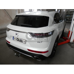 D057C GALIA Полностью оцинкованный фаркоп на DS DS7 Crossback 2018-. Подрозетник убирается за бампер. Тип шара: C (горизонтальный съемный). Невидимый вырез 