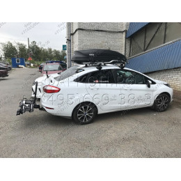 3986-A ORIS Фаркоп на Ford Fiesta седан/хетчбек 2015-2019. Невидимый вырез бампера. Тип шара: A. Нагрузки: 1200/75 кг, масса фаркопа 18,6 кг (без электрики в компле