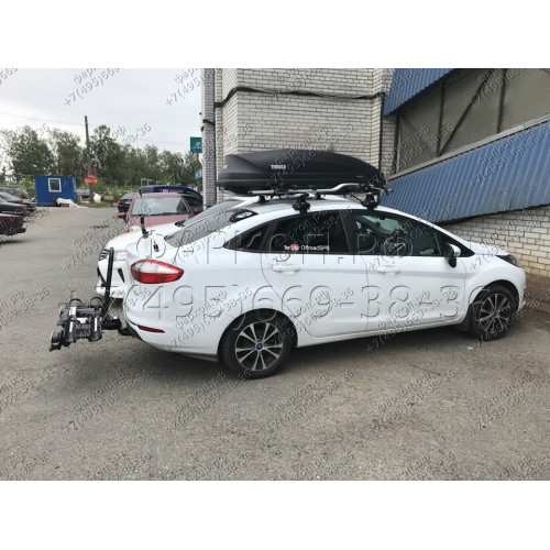 3986-A ORIS Фаркоп на Ford Fiesta седан/хетчбек 2015-2019. Невидимый вырез бампера. Тип шара: A. Нагрузки: 1200/75 кг, масса фаркопа 18,6 кг (без электрики в комплекте)