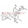 F-116 STEINHOF Фаркоп на FIAT Panda II хетчбек 5 дверей 2003-2012 без подрезки бампера. Тип шара: A. Нагрузки: 1100/60 кг, масса фаркопа 12,1 кг (без электрики в комплекте)
