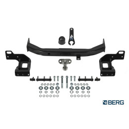 F.4016.002 BERG Фаркоп на Mitsubishi Pajero Sport 2021- без снятия и подрезки бампера. Тип шара: F. Нагрузки: 2000/75 кг, масса фаркопа 19 кг (без электрики в комплекте)