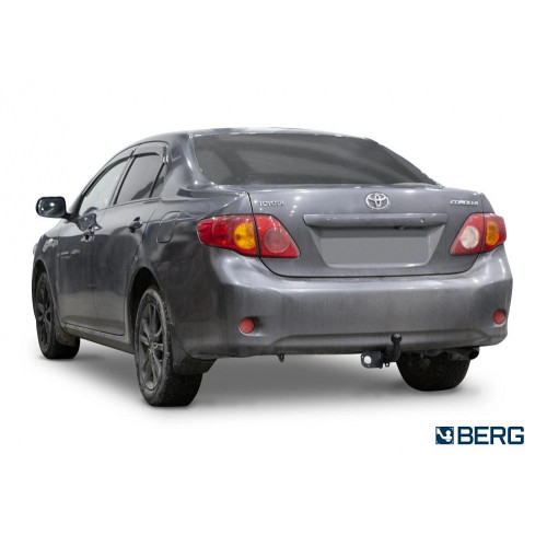 F.5712.001 BERG Фаркоп на Toyota Corolla 2007-2013, 2013-2019. Требуется подрезка бампера. Тип шара: A. Нагрузки: 1300/75 кг, масса фаркопа 13 кг (без электрики в комплекте)