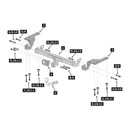 F.5712.001 BERG Фаркоп на Toyota Corolla 2007-2013, 2013-2019. Требуется подрезка бампера. Тип шара: A. Нагрузки: 1300/75 кг, масса фаркопа 13 кг (без электрики в комплект
