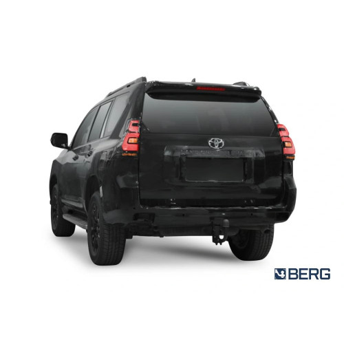 F.5714.006 BERG Фаркоп на Toyota Land Cruiser Prado 150 2009-2023. Требуется подрезка бампера. Тип шара: VM (быстросъемный). Нагрузки: 2500/75 кг, масса фаркопа 13 кг (без электрики в комплекте)