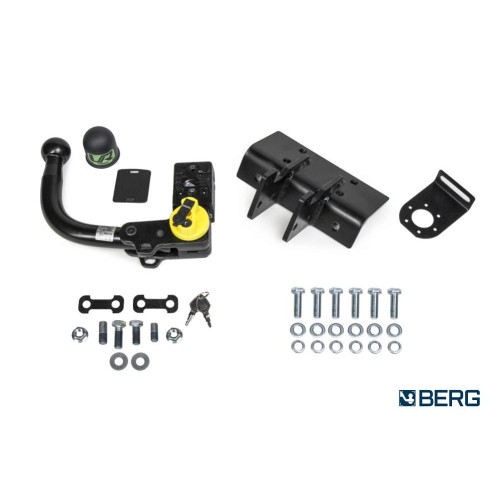 F.5714.006 BERG Фаркоп на Toyota Land Cruiser Prado 150 2009-2023. Требуется подрезка бампера. Тип шара: VM (быстросъемный). Нагрузки: 2500/75 кг, масса фаркопа 13 кг (без электрики в комплекте)