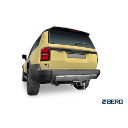 F.5720.006 BERG Фаркоп на Toyota Land Cruiser Prado 250 2023- без снятия и подрезки бампера. Тип шара: E. Нагрузки: 1800/100 кг, масса фаркопа 15,5 кг (без электрики в компл