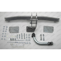 F001A GALIA Полностью оцинкованный фаркоп на FIAT Brava хетчбек 5 дверей 1995-2001. Тип шара: A. Без выреза бампера. Нагрузки: 1300/70 кг, масса фаркопа 15,75 кг