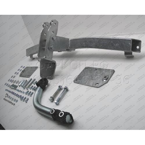 F001A GALIA Полностью оцинкованный фаркоп на FIAT Brava хетчбек 5 дверей 1995-2001. Тип шара: A. Без выреза бампера. Нагрузки: 1300/70 кг, масса фаркопа 15,75 кг