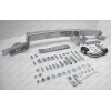 F070A GALIA Полностью оцинкованный фаркоп на FIAT Doblo 2001-2010. Тип шара: A. Невидимый вырез бампера. Нагрузки: 1500/60 кг, масса фаркопа 15,42 кг