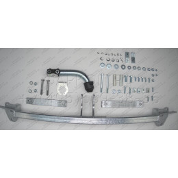 F070A GALIA Полностью оцинкованный фаркоп на FIAT Doblo 2001-2010. Тип шара: A. Невидимый вырез бампера. Нагрузки: 1500/60 кг, масса фаркопа 15,42 кг
