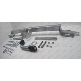 F070A GALIA Полностью оцинкованный фаркоп на FIAT Doblo 2001-2010. Тип шара: A. Невидимый вырез бампера. Нагрузки: 1500/60 кг, масса фаркопа 15,42 кг
