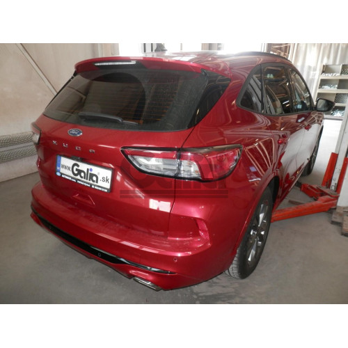 F137C GALIA Полностью оцинкованный фаркоп на Ford Kuga 2020-. Подрозетник убирается за бампер. Тип шара: C (горизонтальный съемный). Невидимый вырез бампера. Нагрузки: 2100/120 кг, масса фаркопа 18,47 кг