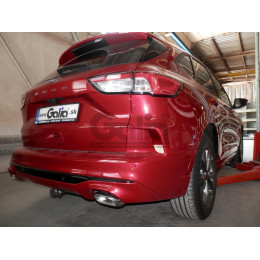 F137C GALIA Полностью оцинкованный фаркоп на Ford Kuga 2020-. Подрозетник убирается за бампер. Тип шара: C (горизонтальный съемный). Невидимый вырез бам