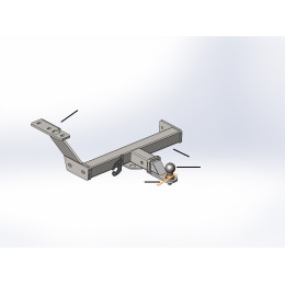 FA 0120-E Бизон Фаркоп на Subaru Forester 2013-2018, 2018-2024 без подрезки бампера. Тип шара: E (легкосъемный шар под квадрат). Нагрузки: 2800/120 кг. Не комплектуетс
