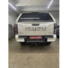 FA 0260-E Бизон Фаркоп на Isuzu D-MAX 2021- без подрезки бампера. Тип шара: E (легкосъемный шар под квадрат). Нагрузки: 3500/120 кг. Не комплектуется электрик
