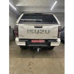 FA 0260-E Бизон Фаркоп на Isuzu D-MAX 2021- без подрезки бампера. Тип шара: E (легкосъемный шар под квадрат). Нагрузки: 3500/120 кг. Не комплектуется электрик