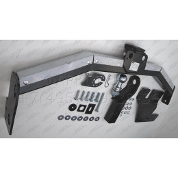 FA 0643-E(N) Бизон Фаркоп с хромированной накладкой на Great Wall Hover H3 2010-2016, DW Hower H3 2017-2019 без подрезки бампера. Тип шара: E (легкосъемный шар под квадра