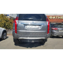 FA 1005-E Бизон Фаркоп на Mitsubishi Pajero Sport II 2008-2016, Mitsubishi Pajero Sport III 2016-2021 без подрезки бампера. Тип шара: E (легкосъемный шар под квадрат). Нагрузки: 3200/1