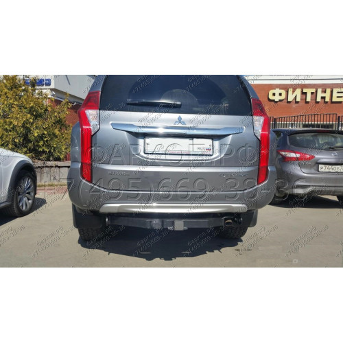 FA 1005-E Бизон Фаркоп на Mitsubishi Pajero Sport II 2008-2016, Mitsubishi Pajero Sport III 2016-2021 без подрезки бампера. Тип шара: E (легкосъемный шар под квадрат). Нагрузки: 3200/120 кг. Не комплектуется электрикой
