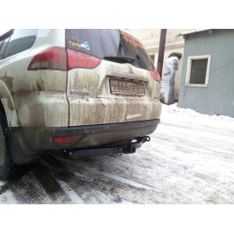 FA 1005-E Бизон Фаркоп на Mitsubishi Pajero Sport II 2008-2016, Mitsubishi Pajero Sport III 2016-2021 без подрезки бампера. Тип шара: E (легкосъемный шар под квадрат). Нагрузки: 3200/1