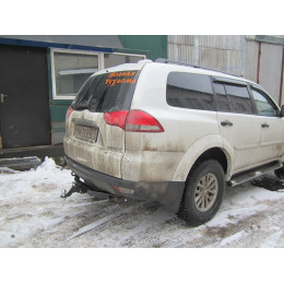 FA 1005-E Бизон Фаркоп на Mitsubishi Pajero Sport II 2008-2016, Mitsubishi Pajero Sport III 2016-2021 без подрезки бампера. Тип шара: E (легкосъемный шар под квадрат). Нагрузки: 3200/1