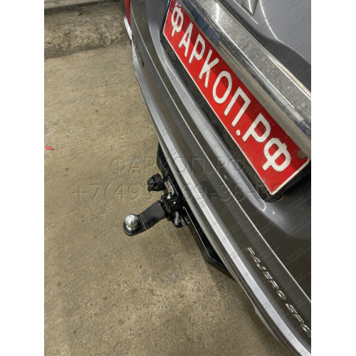 FA 1005-E Бизон Фаркоп на Mitsubishi Pajero Sport II 2008-2016, Mitsubishi Pajero Sport III 2016-2021 без подрезки бампера. Тип шара: E (легкосъемный шар под квадрат). Нагрузки: 3200/120 кг. Не комплектуется электрикой