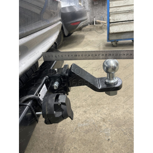 FA 1005-E Бизон Фаркоп на Mitsubishi Pajero Sport II 2008-2016, Mitsubishi Pajero Sport III 2016-2021 без подрезки бампера. Тип шара: E (легкосъемный шар под квадрат). Нагрузки: 3200/120 кг. Не комплектуется электрикой