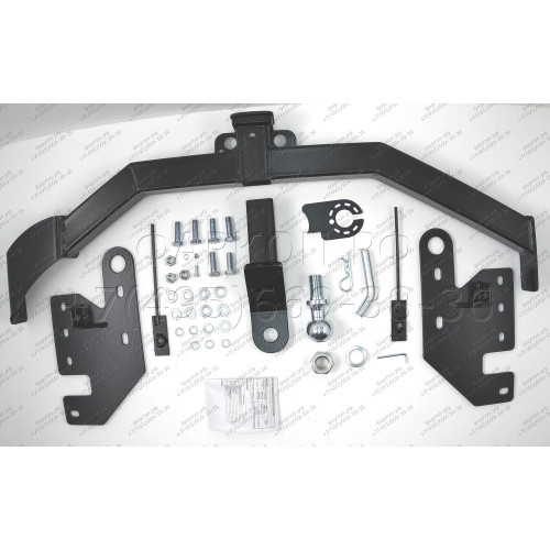 FA 1005-E Бизон Фаркоп на Mitsubishi Pajero Sport II 2008-2016, Mitsubishi Pajero Sport III 2016-2021 без подрезки бампера. Тип шара: E (легкосъемный шар под квадрат). Нагрузки: 3200/120 кг. Не комплектуется электрикой