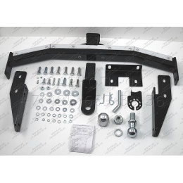 FA 1009-E(N) Бизон Фаркоп с хромированной накладкой на Toyota Land Cruiser Prado 150 2010-2023, Toyota Land Cruiser Prado 120 2002-2010 без подрезки бампера (3 точки крепления). Тип ш
