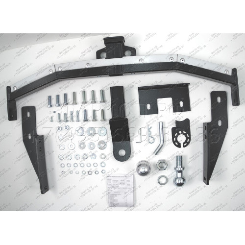 FA 1009-E(N) Бизон Фаркоп с хромированной накладкой на Toyota Land Cruiser Prado 150 2010-2023, Toyota Land Cruiser Prado 120 2002-2010 без подрезки бампера (3 точки крепления). Тип шара: E (легкосъемный шар под квадрат). Нагрузки: 3500/120 кг. Не комплек