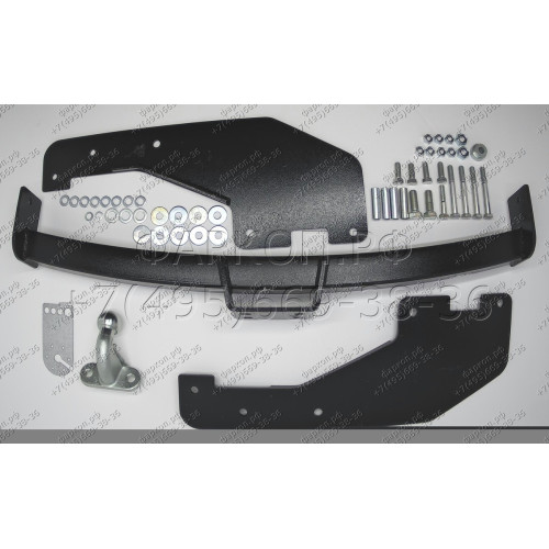G106-FC Лидер-плюс ТСУ для Great Wall Hover 2004-2010 без снятия и выреза бампера. Тип шара: FC. Нагрузки: 1200/50 кг, масса фаркопа 25,7 кг, требуется 2 сверления (без электрики в комплекте)