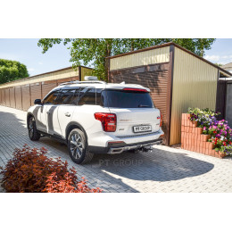GAC-19-991122.00 PT GROUP Фаркоп на GAC GS8 2019-2023 без подрезки бампера. Тип шара: E (легкосъемный шар под квадрат). Нагрузки: 1100/75 кг, масса фаркопа 20,6 кг (без 