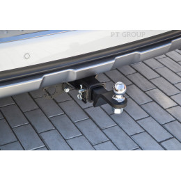 GAC-19-991122.00 PT GROUP Фаркоп на GAC GS8 2019-2023 без подрезки бампера. Тип шара: E (легкосъемный шар под квадрат). Нагрузки: 1100/75 кг, масса фаркопа 20,6 кг (без 
