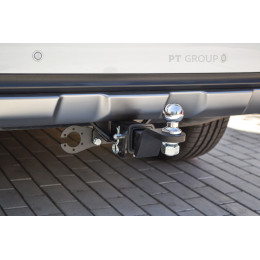 GAC-19-991122.00 PT GROUP Фаркоп на GAC GS8 2019-2023 без подрезки бампера. Тип шара: E (легкосъемный шар под квадрат). Нагрузки: 1100/75 кг, масса фаркопа 20,6 кг (без 
