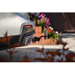 GAC-19-991122.00 PT GROUP Фаркоп на GAC GS8 2019-2023 без подрезки бампера. Тип шара: E (легкосъемный шар под квадрат). Нагрузки: 1100/75 кг, масса фаркопа 20,6 кг (без 