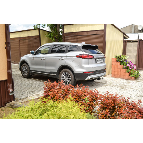 GEA-21-991122.00 PT GROUP Фаркоп на Belgee X70 2024-, Geely Atlas Pro 2021-2024 без подрезки бампера. Тип шара: E (легкосъемный шар под квадрат). Нагрузки: 1500/75 кг, масса фаркопа 16,8 кг (без электрики в комплекте)