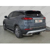TCU00299 ТСС Фаркоп на Geely Atlas Pro 2021-2024, Belgee X70 2024-. Требуется подрезка бампера. Тип шара: E (шаровый узел под американский квадрат). Нагрузки: 750/50 кг