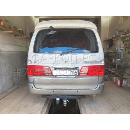 H.T53.E HALTY Фаркоп на Toyota Granvia 1995-2004, Toyota Grand Hiace 1999-2002, Toyota Hiace H12, H22, H18, H28 1995-2005 без подрезки бампера. Тип шара: E. Нагрузки: 750/75 кг, масса фаркопа 18,6 к