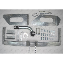 H012A GALIA Полностью оцинкованный фаркоп на Honda Civic хетчбек 5 дверей 2000-2003. Тип шара: A. Невидимый вырез бампера. Нагрузки: 1200/50 кг, масса фаркопа 19 